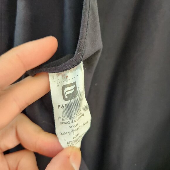 Fabletics Black Open Back Criss-Cross Sleeveless Tank Top Shirt Women's L - Picture 4 of 5